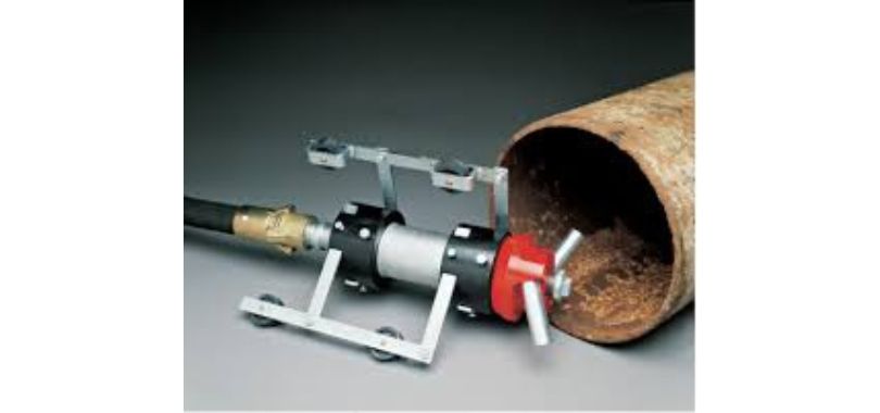 Internal pipe blasting equipment